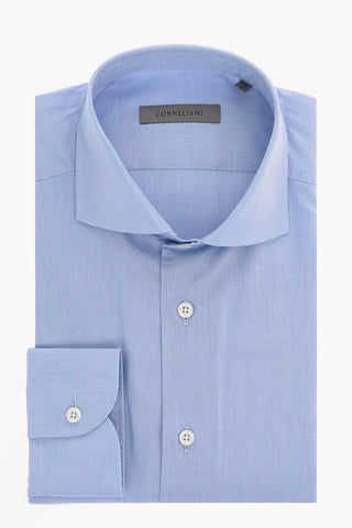 camicia a manica lunga collo francese