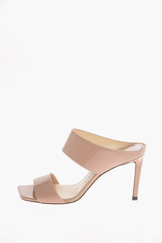 Patent Leather HIRA Stiletto Heel Mules 11 Cm