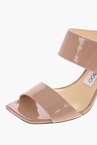 Patent Leather HIRA Stiletto Heel Mules 11 Cm