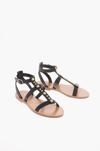Studded Leather Sandals