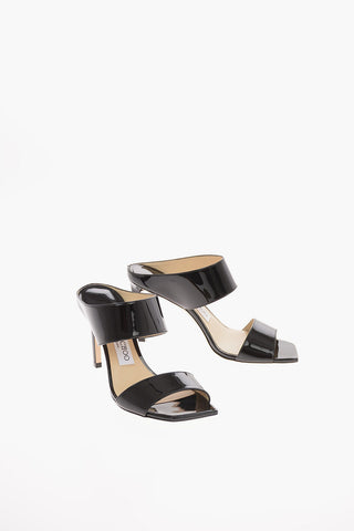 Patent Leather HIRA Stiletto Heel Mules 9.5 Cm