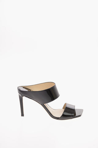 Patent Leather HIRA Stiletto Heel Mules 9.5 Cm