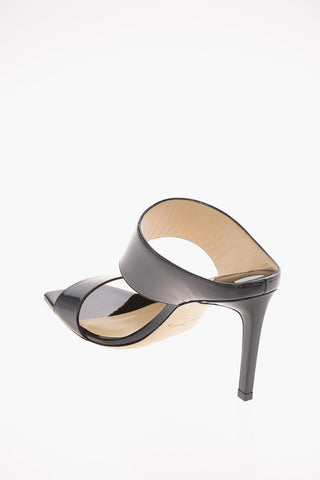 Patent Leather HIRA Stiletto Heel Mules 9.5 Cm