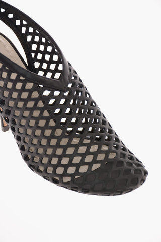 Mesh Soft Leather NIGHTOUT Slingbacks 10 Cm