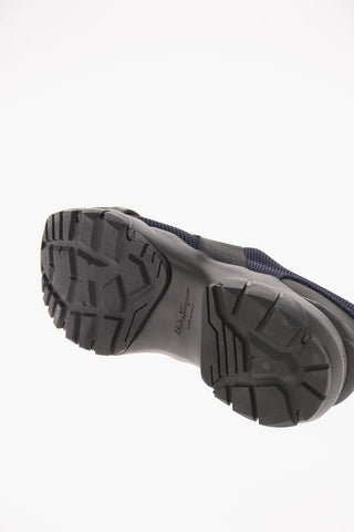 Fabric FLICKER Slip On Sneakers with Leather Detail