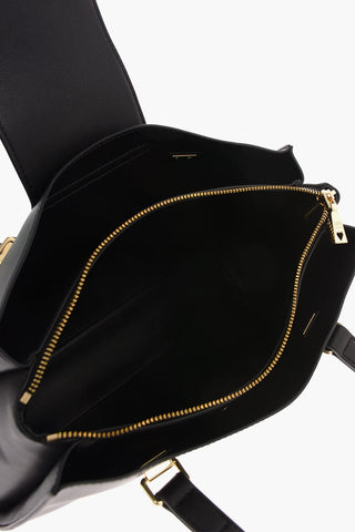 LOVE Faux Leather GOLD METAL LOGO Backpack