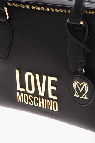 LOVE Faux Leather GOLD METAL LOGO Bag