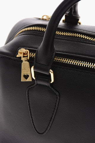 LOVE Faux Leather GOLD METAL LOGO Bag