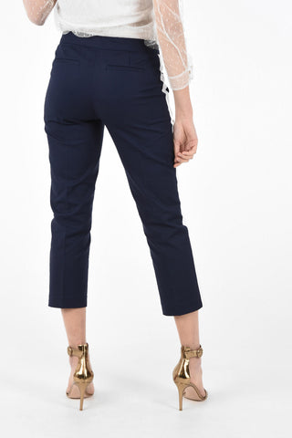 Stretchy Cotton Contrasting Side Band Pants
