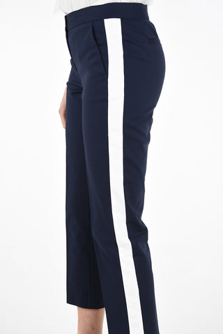 Stretchy Cotton Contrasting Side Band Pants