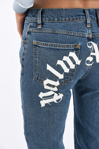 Logo Print Jeans