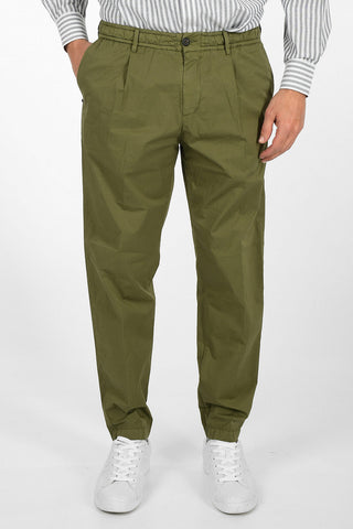 Pantalone Drawstring in Cotone Stretch