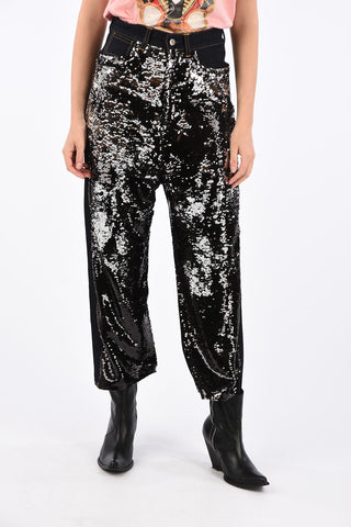 sequined BREEZY loose fit jeans