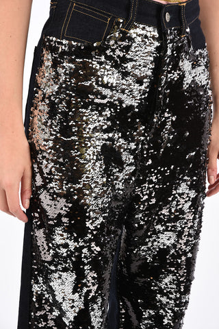 sequined BREEZY loose fit jeans