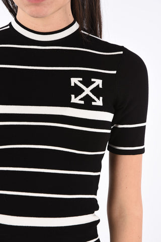 Striped BASIC ARROW t-shirt