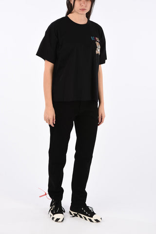 rhinestone embellished t-shirt