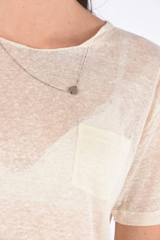 sheer top in lino