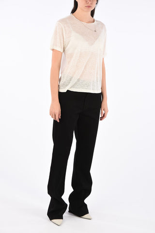 sheer top in lino