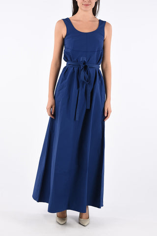 Maxi Flared Dress with Belt