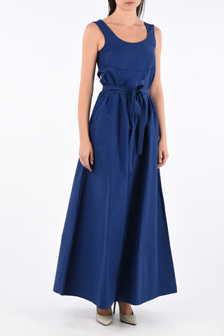 Maxi Flared Dress with Belt