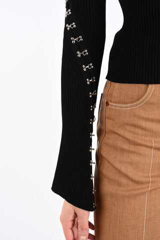 Crop ribbed sweater