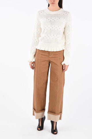 maglia girocollo crochet