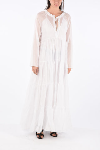Long Sleeve Floor Caftan with Petticoat