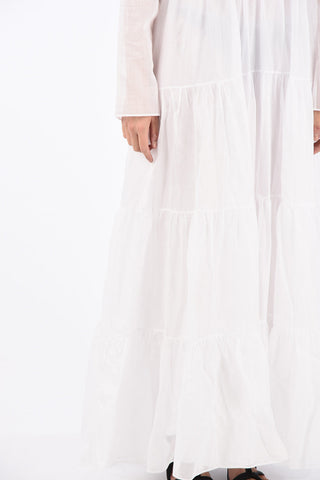 Long Sleeve Floor Caftan with Petticoat
