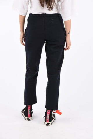 pantalone jogger con bandala laterale logata