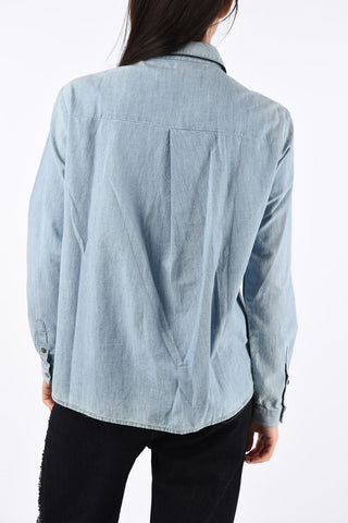 Denim ALEXA Shirt with Stud Applications