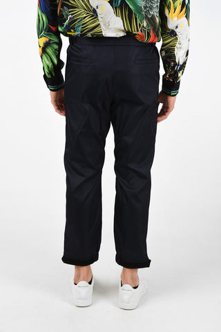 Joggers in Tessuto Tecnico con Chiusura in Velcro alla Caviglia