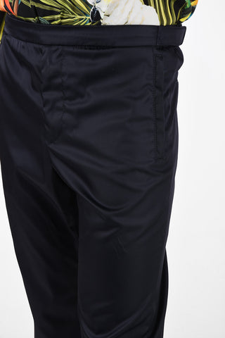 Joggers in Tessuto Tecnico con Chiusura in Velcro alla Caviglia