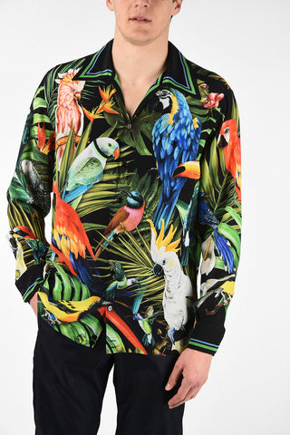 Camicia JUNGLE a Maniche Lunghe in Seta 