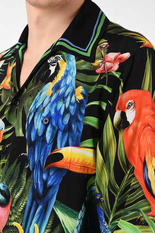Camicia JUNGLE a Maniche Lunghe in Seta 