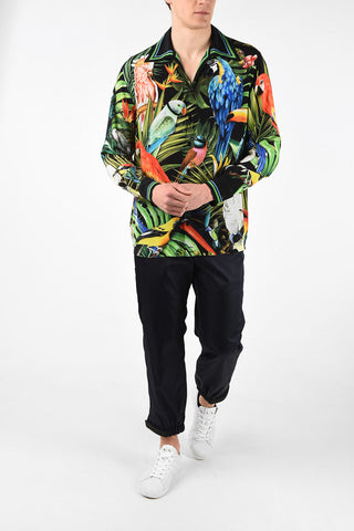 Camicia JUNGLE a Maniche Lunghe in Seta 