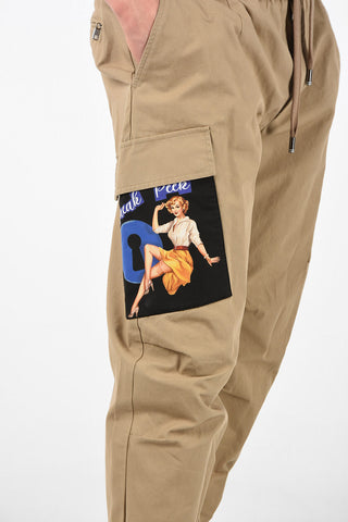 Maxi Patch Pocket Utility Pants with Drawstring  