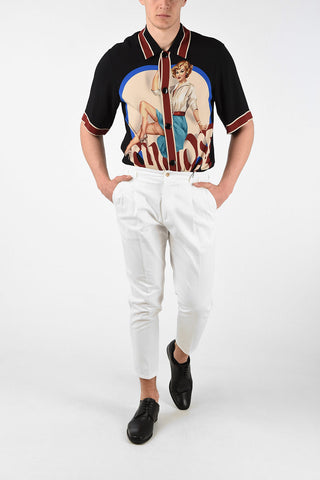 Double Pleat Jetted Pocket Pants