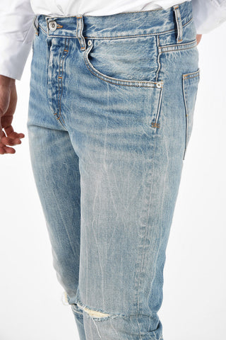Vintage Effect Skinny Straight Fit Jeans