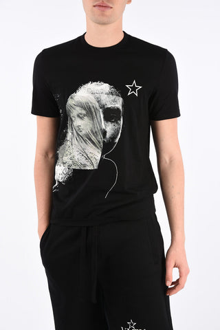 T-shirt girocollo stampata