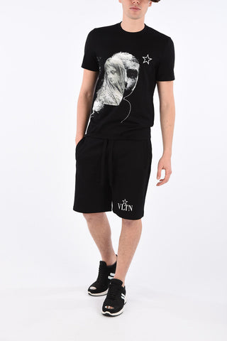 T-shirt girocollo stampata