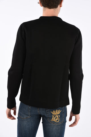 felpa girocollo in neoprene