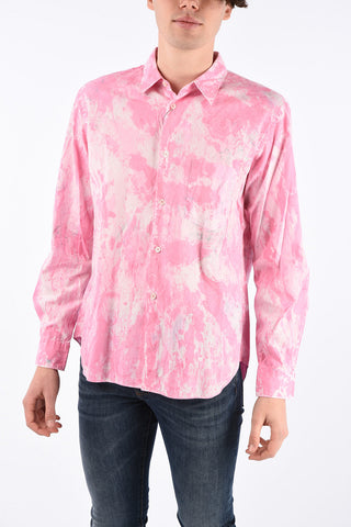 HOMME PLUS cotton tie dye effect shirt