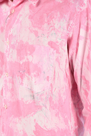 HOMME PLUS cotton tie dye effect shirt