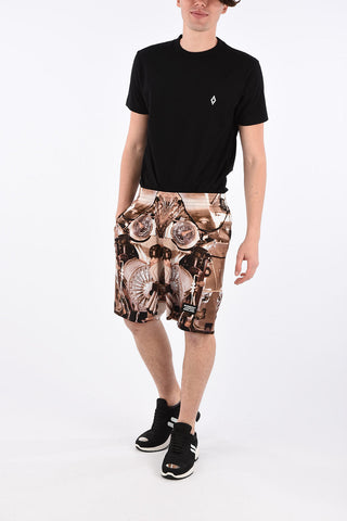 Printed Drawstring Shorts