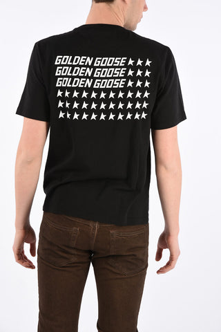 logo print crewneck t-shirt