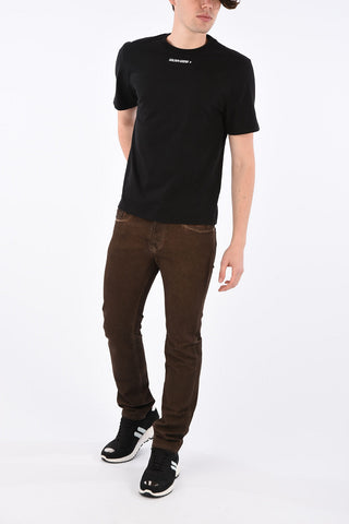 logo print crewneck t-shirt