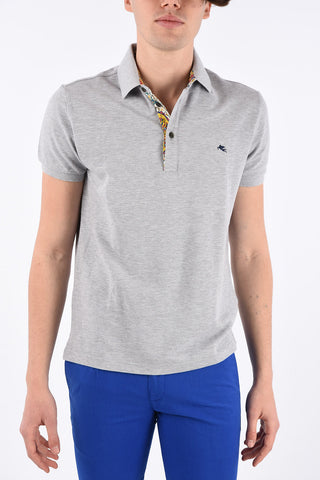Pique’ cotton 3 botton polo shirt