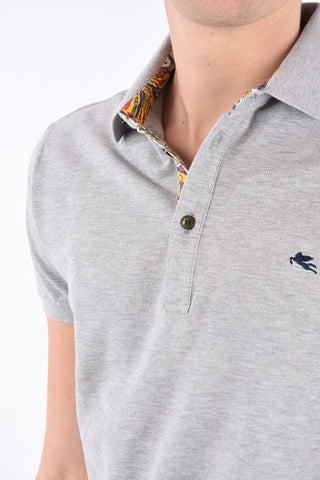 Pique’ cotton 3 botton polo shirt