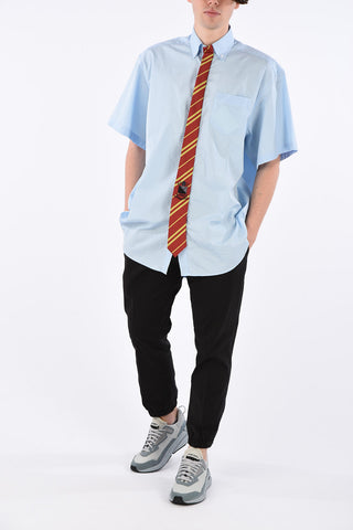 camicia a manica corta button-down
