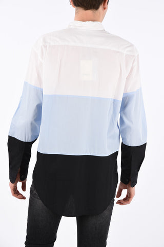 camicia in cotone con taschino
